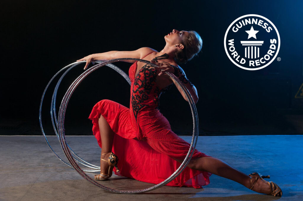 World Record Holder Alesya Gulevich performing as Hula Hoop Artist.